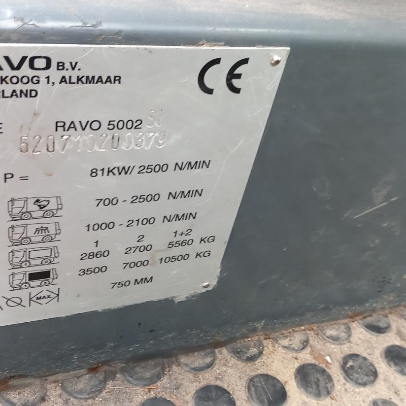 RAVO 5002 SI Veegmachine